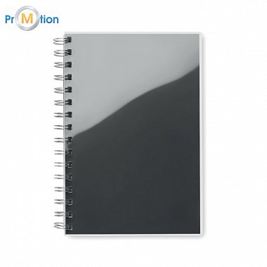 A5 RPET notebook recycled, black