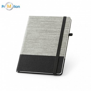 93268 ROUSSEAU. Notepad A5 black, logo print