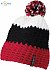 Myrtle Beach | MB 7940 - Crocheted 3-color hat with blouse