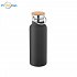 Stainless steel bottle 500 ml black, logo print