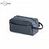 ecological RPET Cosmetic bag blue, logo print