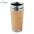 Bamboo double wall travel cup