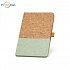 Notepad A5 green with cork, logo print