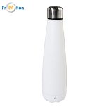 Nerezová recyklovaná láhev 600ml s potiskem loga, bílá