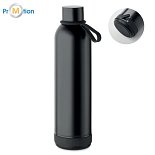 Dvojstenná fľaša 500 ml s reproduktorom, čierna, potlač loga