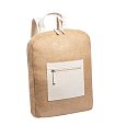 jute backpack with logo printing