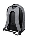 RPET backpack with logo print, gray