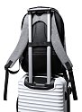 RPET backpack with logo print, gray
