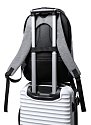 locking security backpack black with logo print 7