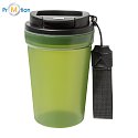 Travel mug/cup with logo print, green