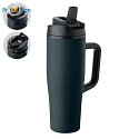 Dvojstenný pohár 900 ml modrá, potlač loga