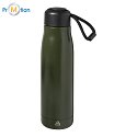 izolovaná  nerezová fľaša 500ml s potlačou loga, zelená