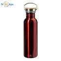 Nerezová EKO fľaša 750ml s potlačou loga, červená