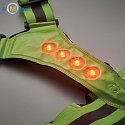 Reflexný pás na telo s LED diódou,  žltý, potlač loga 6