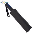 CLARIMO automatic folding umbrella, blue with logo print 3