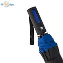 CLARIMO automatic folding umbrella, blue with logo print 4