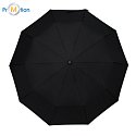 CLARIMO automatic folding umbrella, green with logo print 2