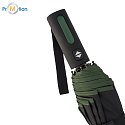 CLARIMO automatic folding umbrella, green with logo print 4