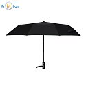 CLARIMO automatic folding umbrella, green with logo print 5