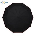 CLARIMO automatic folding umbrella, red with logo print 3