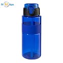 RPET eko športová fľaša 700ml s potlačou loga, modrá