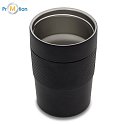 HUSAVIK thermos mug 320 ml, black with logo print2