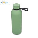 MENDOZA DUO thermos with handle 500 ml, green with logo print
