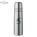Dvojstenná termoska 750 ml s potlačou loga, strieborná, dva poháre 4