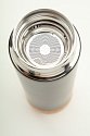 double-walled stainless steel thermos 450ml, logo print, silver