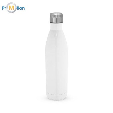 94287 AMORTI L. Sublimačná fľaša z nehrdzavejúcej ocele 800 ml White