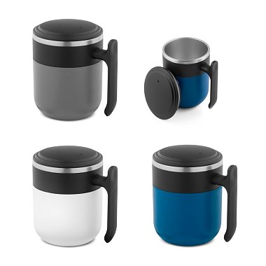 travel thermo mug 400ml with logo print