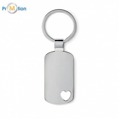 Keyring with heart detail