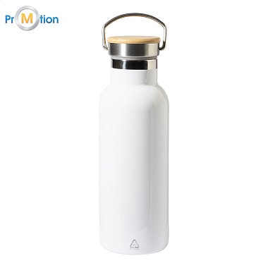 Insulated stainless steel bottle 500ml with full-color printing all around the perimeter