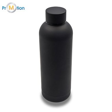 MENDOZA thermos 500 ml, black with laser logo