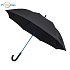 SANTANO automatic umbrella, blue windproof with logo print