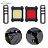 Set of rechargeable bicycle lights, logo printing