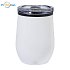 Poppy stainless steel double-walled thermo mug 350ml with logo print, white