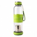 tea bottle with glass strainer, logo printing
