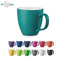 PANTHONY MAT. Hydroglazed porcelain mug with a volume of 450 ml, logo print