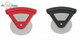 Slicer - pizza cutter, red, black, logo print