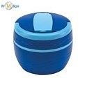 Thermo food box 450ml_A, blue, logo print