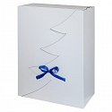 Christmas gift box white with logo print