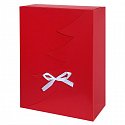 vánoční dárková krabice červená s tiskem loga