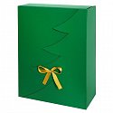 Christmas gift box green with logo print