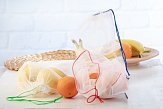RPET food bag made of mesh organic product