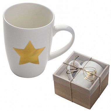 Star mug with motif