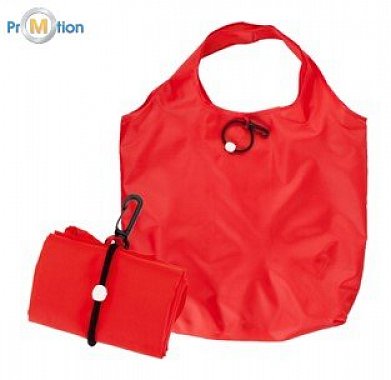 folding shopping bag with logo print