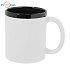 Keramický hrnček pogumovaný povrch 300ml, potlač loga, biela