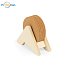 PLYCORK. Stojan z preglejky so 6 korkovými podložkami Natural, potlač loga