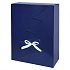 Christmas gift box blue with logo print